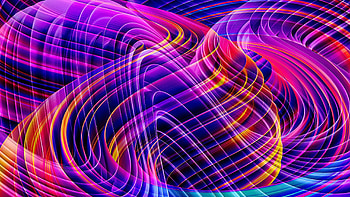 Lines, colorful, abstract, digital art HD wallpaper