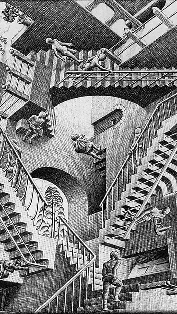 Classic , Escher art, Infinite illusion, Al09 HD phone wallpaper