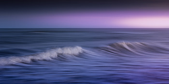 Purple Ocean, waves, ocean, purple, nature HD wallpaper