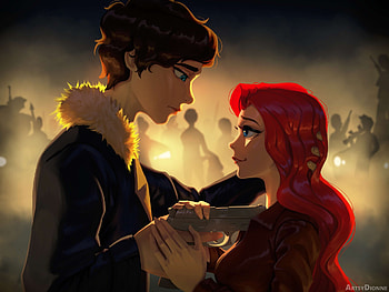 Talon and Kat, artistic, couple HD wallpaper