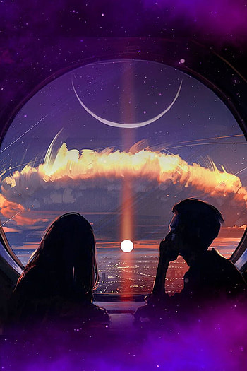 Dreamy ChillHop Music. Scenery , Live , Purple , Lofi Couple HD phone wallpaper