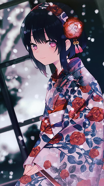 kimono, Anime HD phone wallpaper