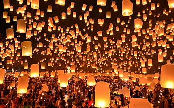Japanese lanterns, Cultural beauty, Traditional vibes, Artistic backdrop HD wallpaper