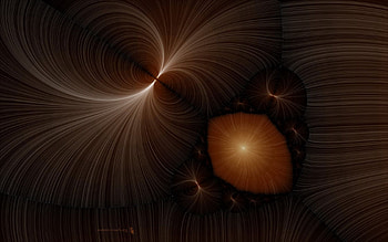 Abstract, Brown, Fractal, Rotation HD wallpaper