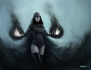 Raven Art, raven, superheroes, digital-art, artwork, art, art, deviantart HD wallpaper