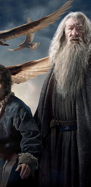 Hobbit 3, Gandalf HD phone wallpaper