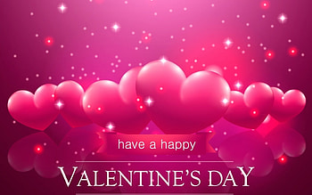 Happy Valentine's Day!, valentine, card, pink, heart HD wallpaper