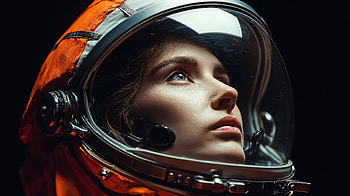 Sci-Fi Portrait of a Woman Astronaut, Sci Fi, astronaut, woman, portrait HD wallpaper