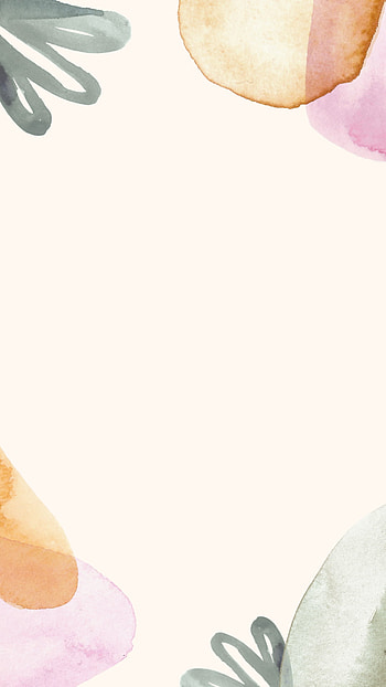 Simple Watercolour, aesthetic, minimal, watercolor, color, minimalist, cream, cute, colorful HD phone wallpaper