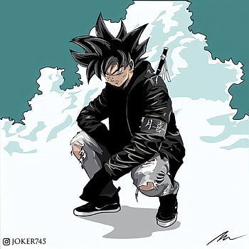 Goku Fachero, art, hair HD wallpaper