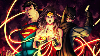 Dc Trinity 2021, wonder-woman, superman, batman, superheroes, artist, artwork, digital-art, artstation HD wallpaper