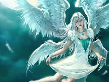 Emerald Angel, other, angel, abstract, fantasy HD wallpaper