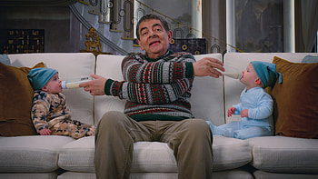 Man vs Baby — TV Comedy: Chaotic Bottle Duel ( ), TV Show, Rowan Atkinson HD wallpaper