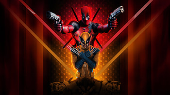 Deadpool And Wolverine Parallel Hearts, deadpool-and-wolverine, deadpool-3, wolverine, deadpool, 2024-movies, movies, superheroes, artwork, digital-art HD wallpaper