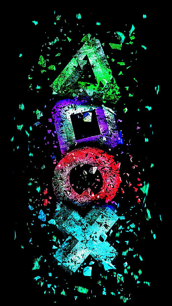 Playstation, play, console, magenta, art HD phone wallpaper