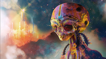 Abstract, Art, Alien, Multicolored, Motley, Stranger HD wallpaper