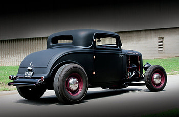 1932-Ford-Coupe, Black, 1932, Hotrod, Classic HD wallpaper