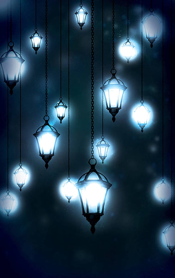 Vector, Lights, Glare, Lanterns, Illumination, Bokeh, Boquet, Lighting HD phone wallpaper