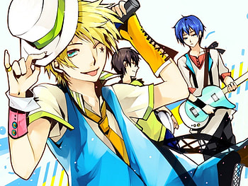 Vocaloid Guys, aoshiki, kiyoteru, len, kaito, vocaloid HD wallpaper