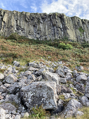 Nature, Stones, Bush, Rock, Cliff HD phone wallpaper