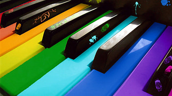 Piano, Miscellanea, Miscellaneous, Multicolored, Motley, Keys HD wallpaper