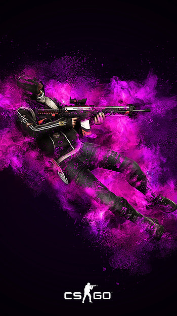 CS:GO Neon Smoke Operator — , video game, Counter-Strike: Global Offensive HD phone wallpaper