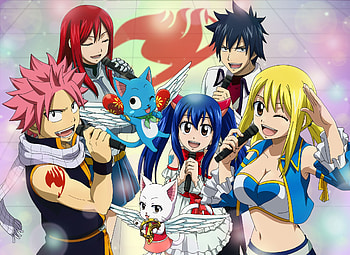 Charles (Fairy Tail), Fairy Tail, Anime, Erza Scarlet, Gray Fullbuster, Happy (Fairy Tail), Lucy Heartfilia, Natsu Dragneel, Wendy Marvell HD wallpaper