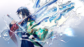 Giyuu Tomioka With Sword Demon Slayer Kimetsu no Yaiba HD wallpaper