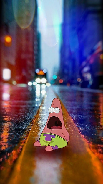 Bob esponja(patricio), orange, graph HD phone wallpaper