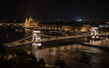 Széchenyi Lánchíd Bridge Hungary, river, bridge, Szechenyi Lanchid, hungary HD wallpaper