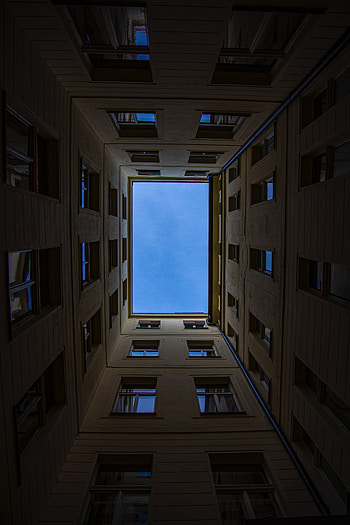 Sky, Walls, Building, Miscellanea, Miscellaneous, View, Perspective, Prospect HD phone wallpaper