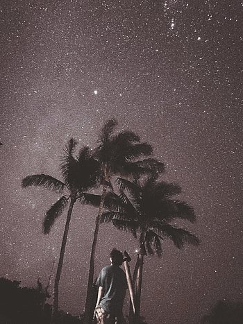 Taehyung, sky, flash graphy HD phone wallpaper