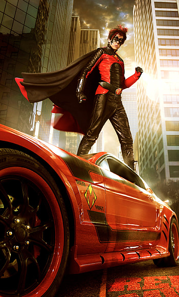Kick-Ass movie, Red Mist, Mustang car, Stunning HD phone wallpaper