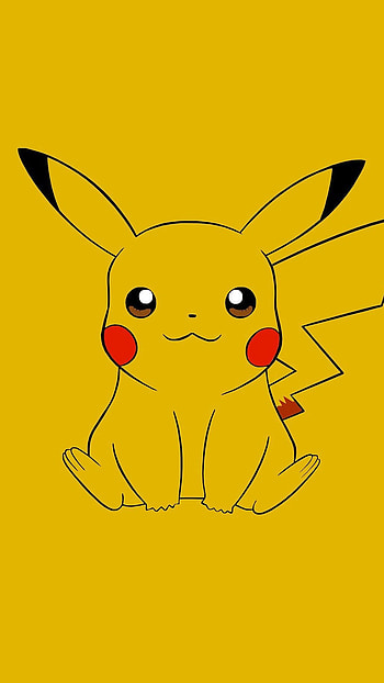Pikachu Cartoon, Yellow Pikachu HD phone wallpaper