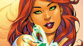 Starfire (Dc Comics), Comics, Starfire, Dc Comics, Face, Green Eyes, Red Hair, Teen Titans HD wallpaper