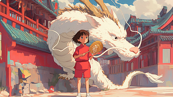 Chihiro and the Dragon: Spirited Away, Anime, Spirited Away, Chihiro (Spirited Away), Studio Ghibli HD wallpaper