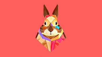 Awesome animals , Rabbit illustration, Captivating artwork, Creative design HD wallpaper