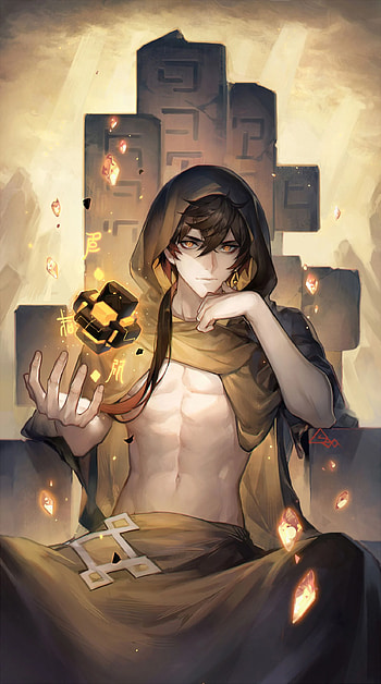 Zhongli - Genshin Impact Anime Board HD phone wallpaper