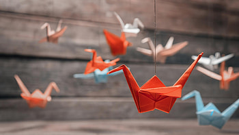 Paper Crane, 30-day challenges, Creative inspiration, Stress reduction HD wallpaper