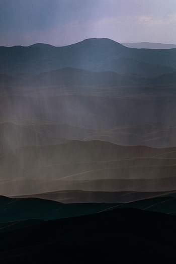Landscape, Nature, Mountains, Dark, Fog, Hills HD phone wallpaper