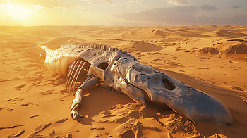 Majestic Dinosaur Fossil Desert, fossil HD wallpaper