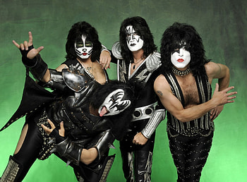 kiss rock band make-up hippie HD wallpaper