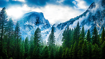 Mountains Fog, fog, mountains, nature HD wallpaper