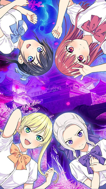 Kanojo mo kanojo, exprecion facial, fondo, Arte HD phone wallpaper