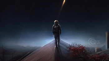 Close To The Stars, astronaut, artist, artwork, digital-art, artstation HD wallpaper