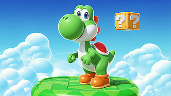 Yoshi : Cloudtop Adventure, Yoshi HD wallpaper