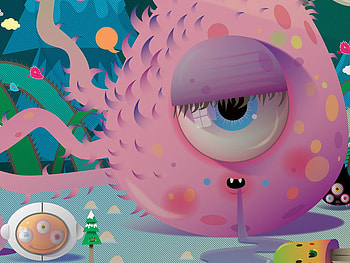 spaced out, monsters, space, cool, drool, monster, different HD wallpaper