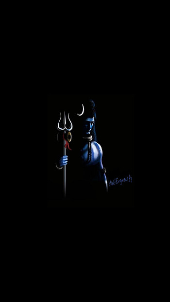Mahakal Black , God Black HD phone wallpaper