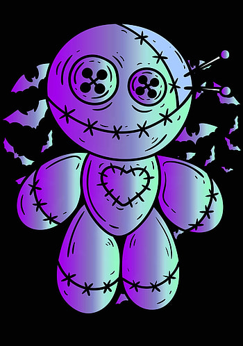 voodoo, magenta, doll HD phone wallpaper