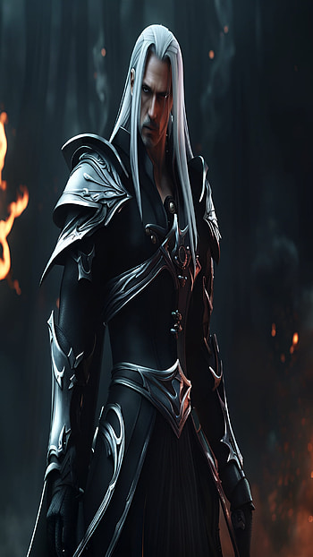 Silky Smooth Sephiroth, video game, Final Fantasy VII HD phone wallpaper